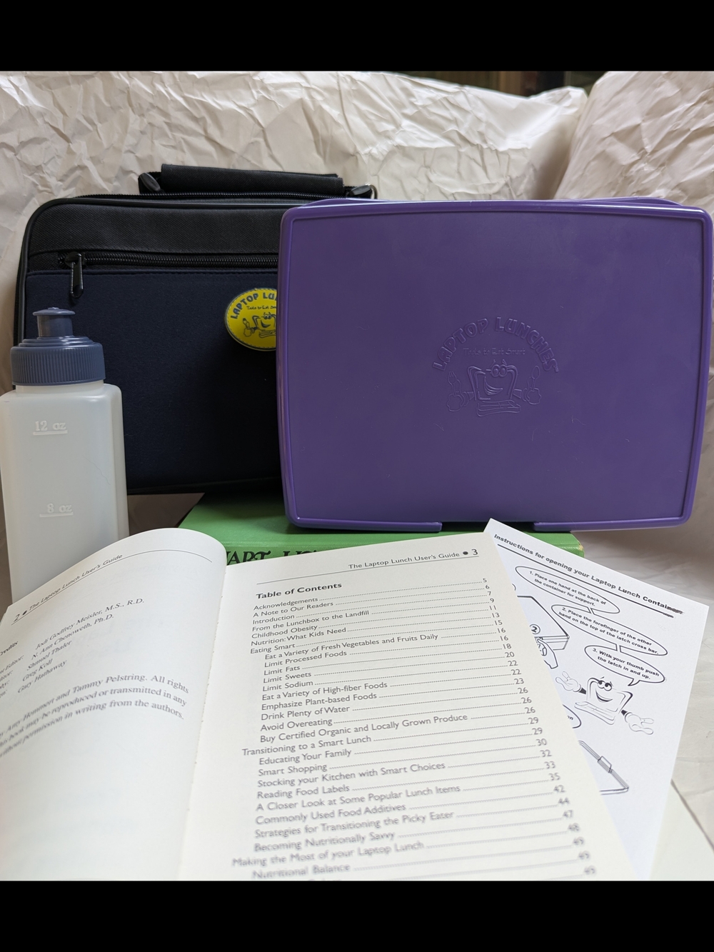 NWOT Laptop Lunches Bento Box Set Insulated Lunch Tote - Picture 4 of 12